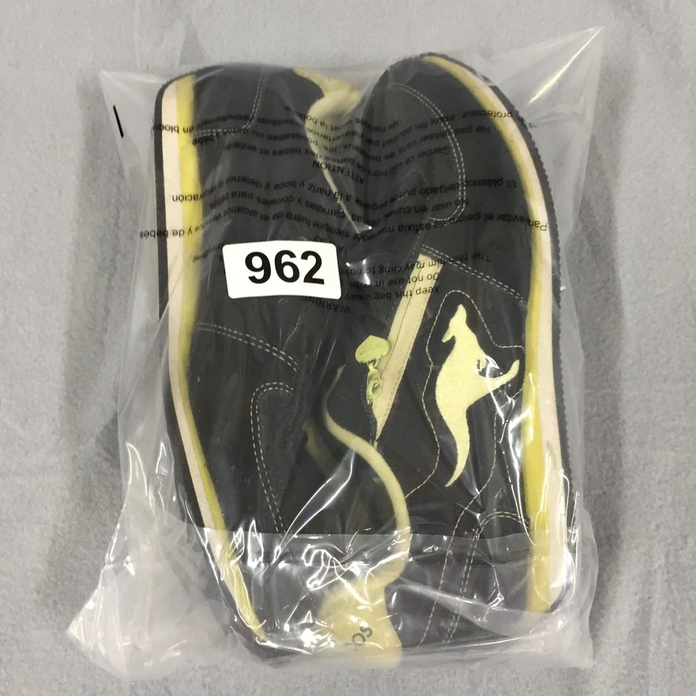 KangaROOS Womens Sneakers Black Yellow Side‎ Pocket Shoes 10 BALU0259W-2004